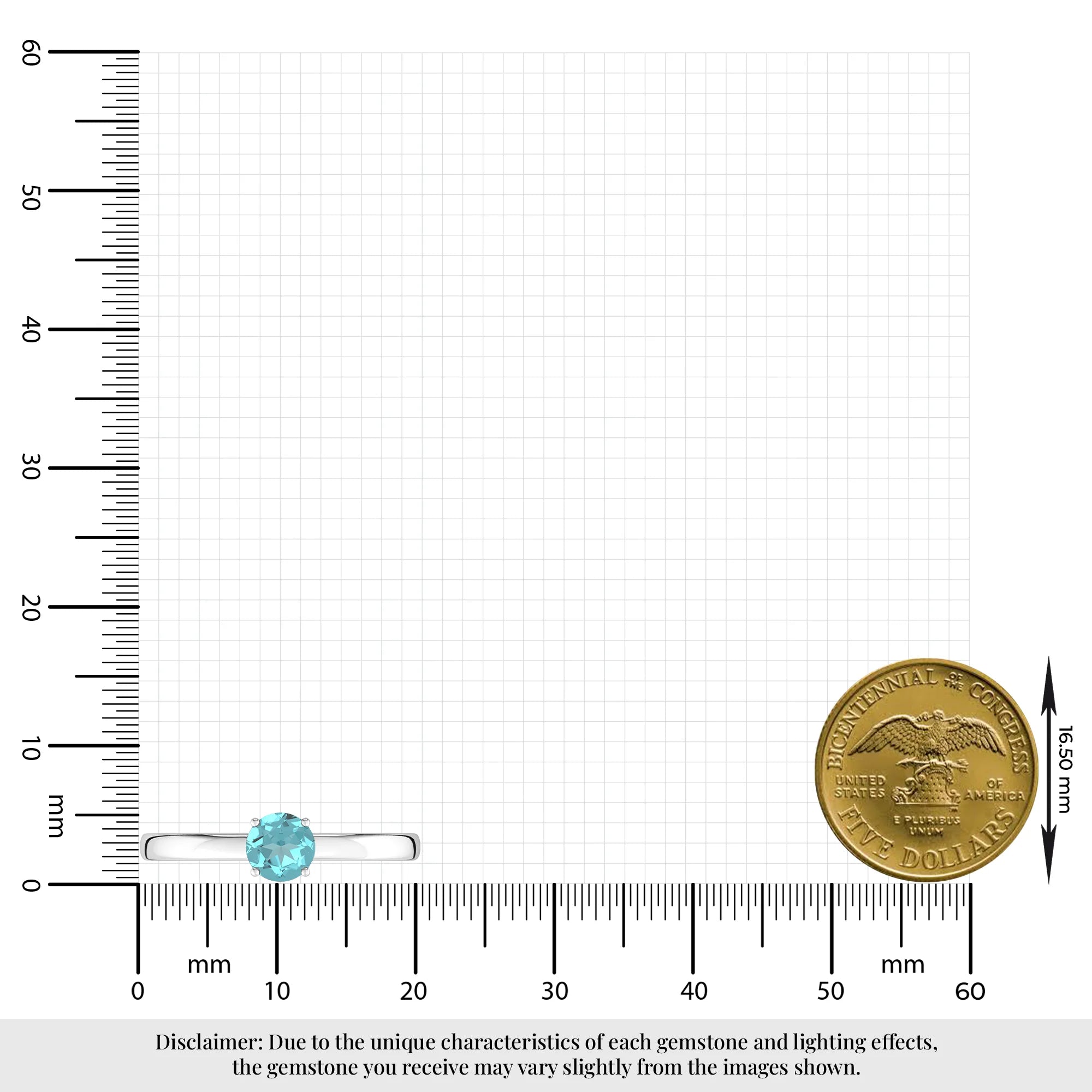 paraiba apatite stackable prong-set ring