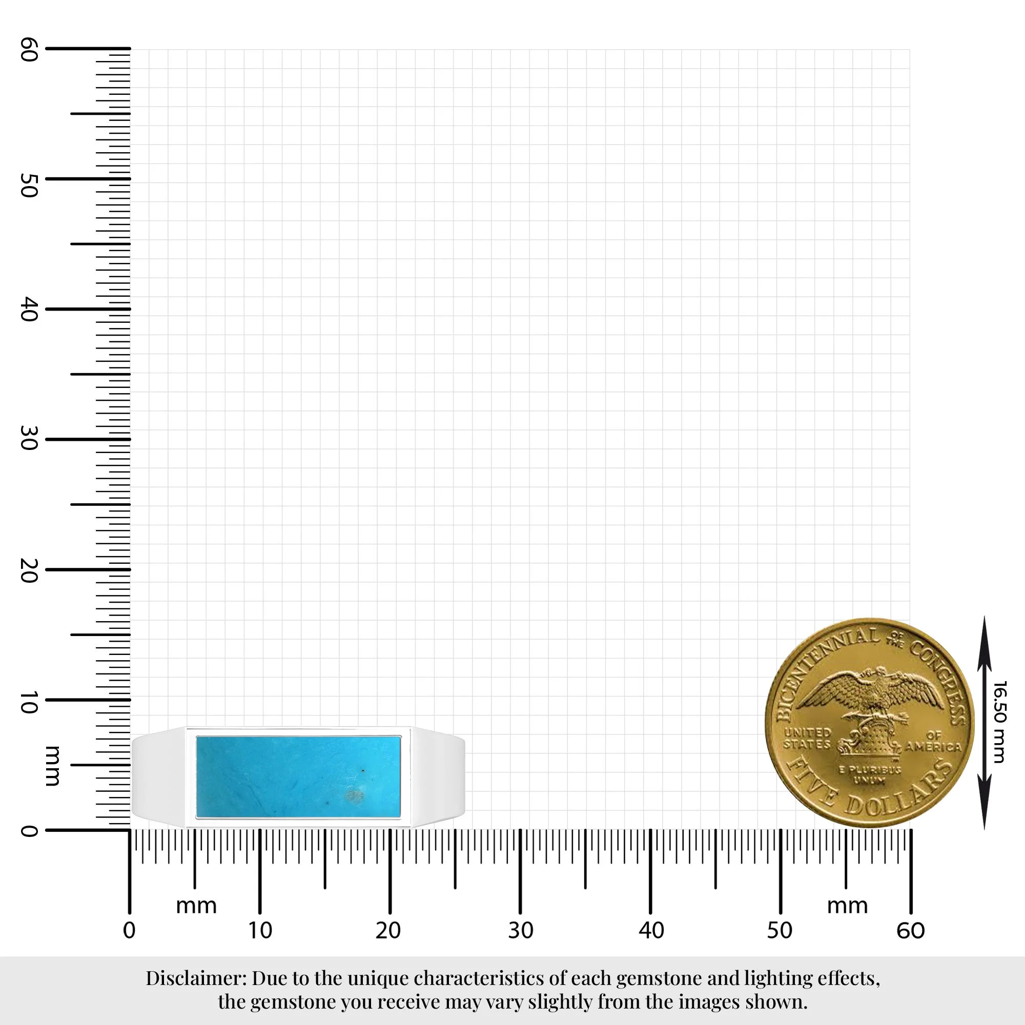 turquoise bezel-set ring