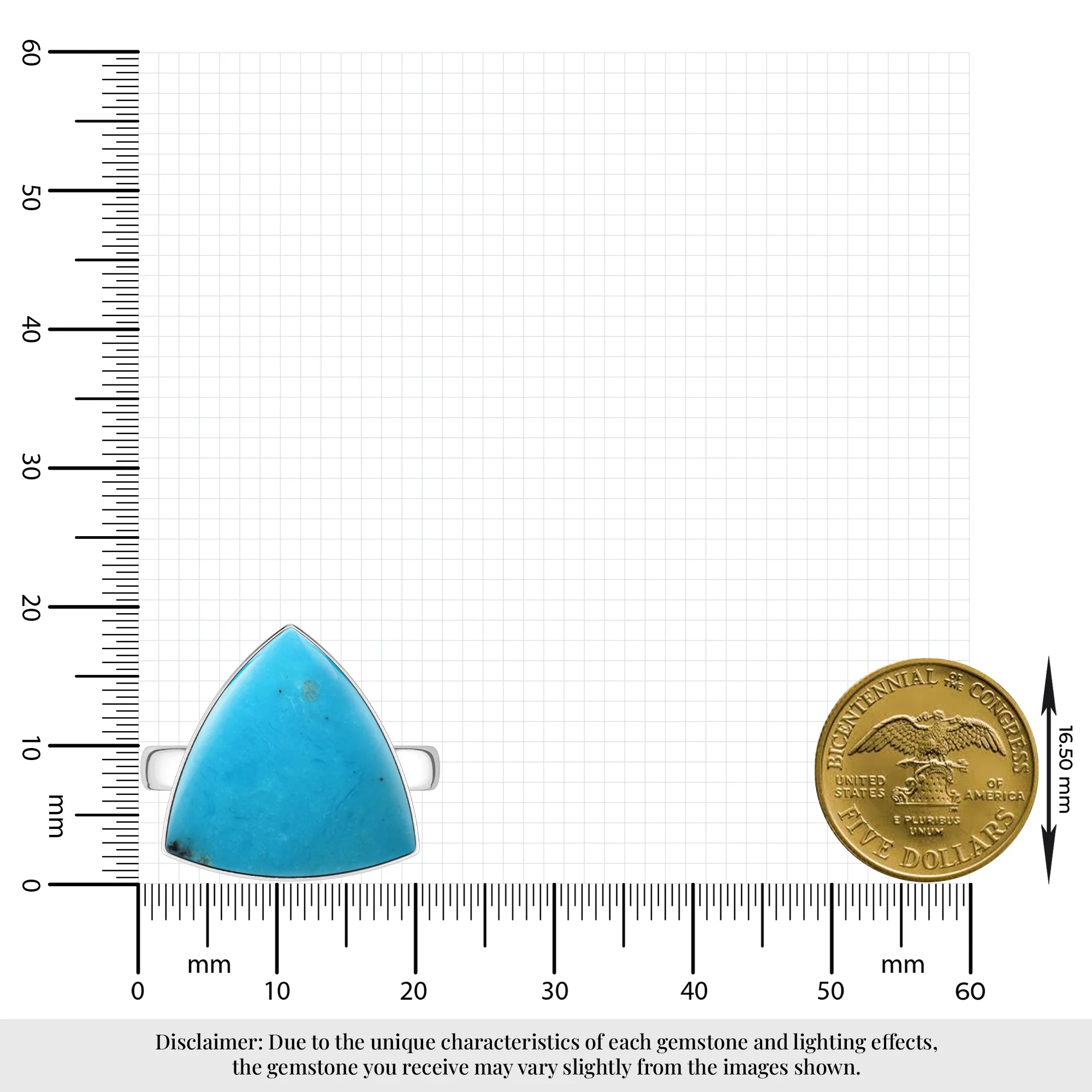 turquoise bezel-set ring