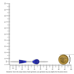 lapis lazuli cab bracelet