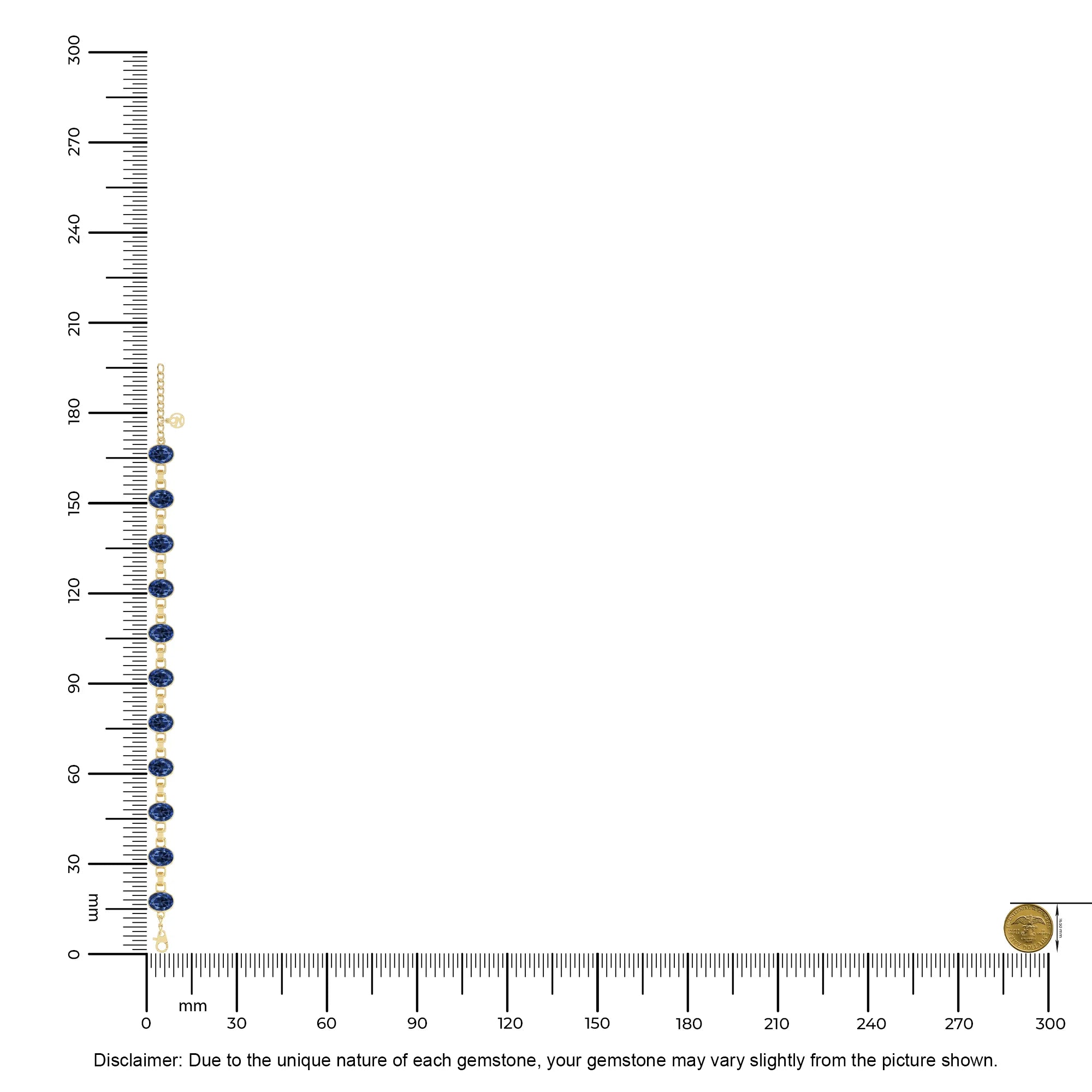 kyanite chain bracelet