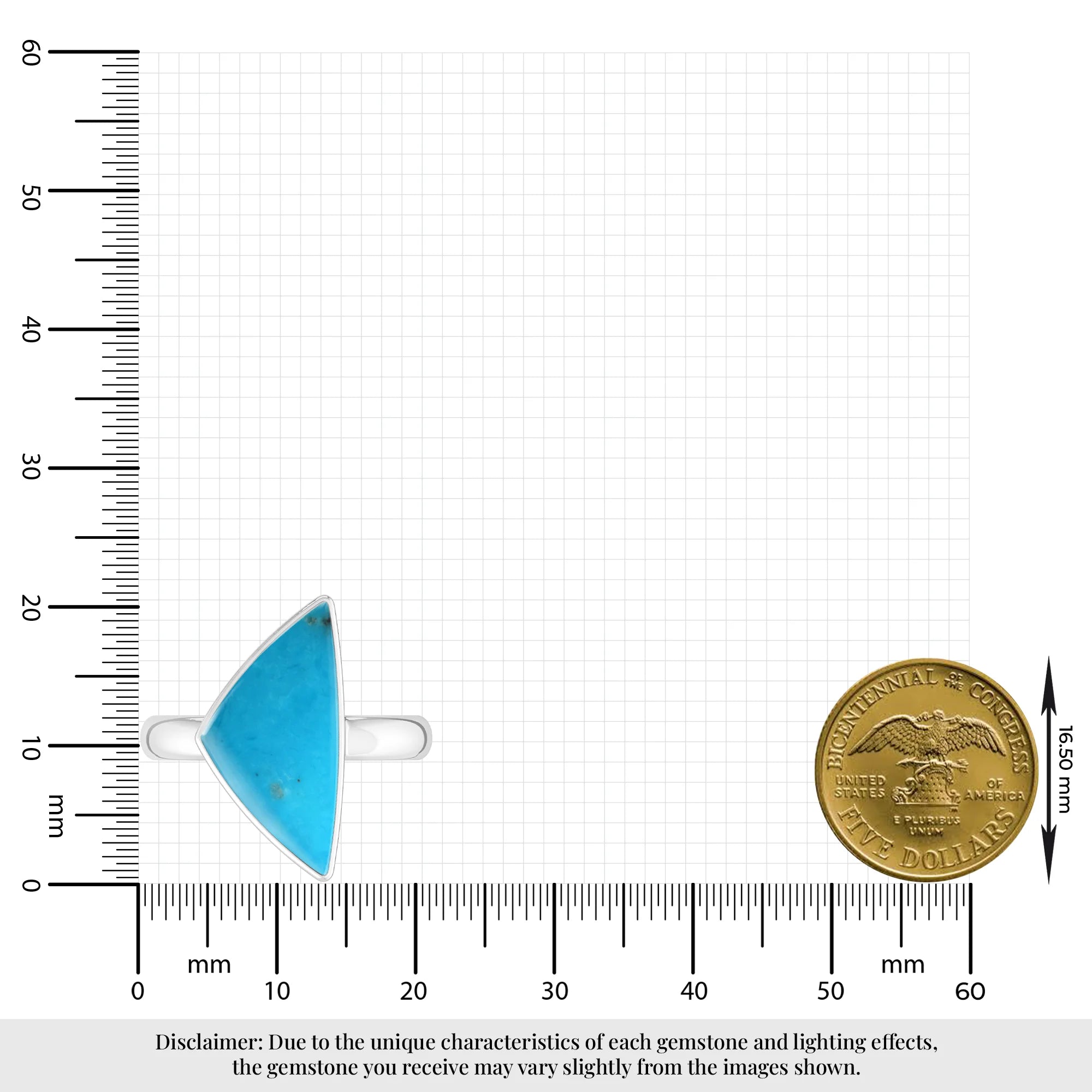 turquoise bezel-set ring