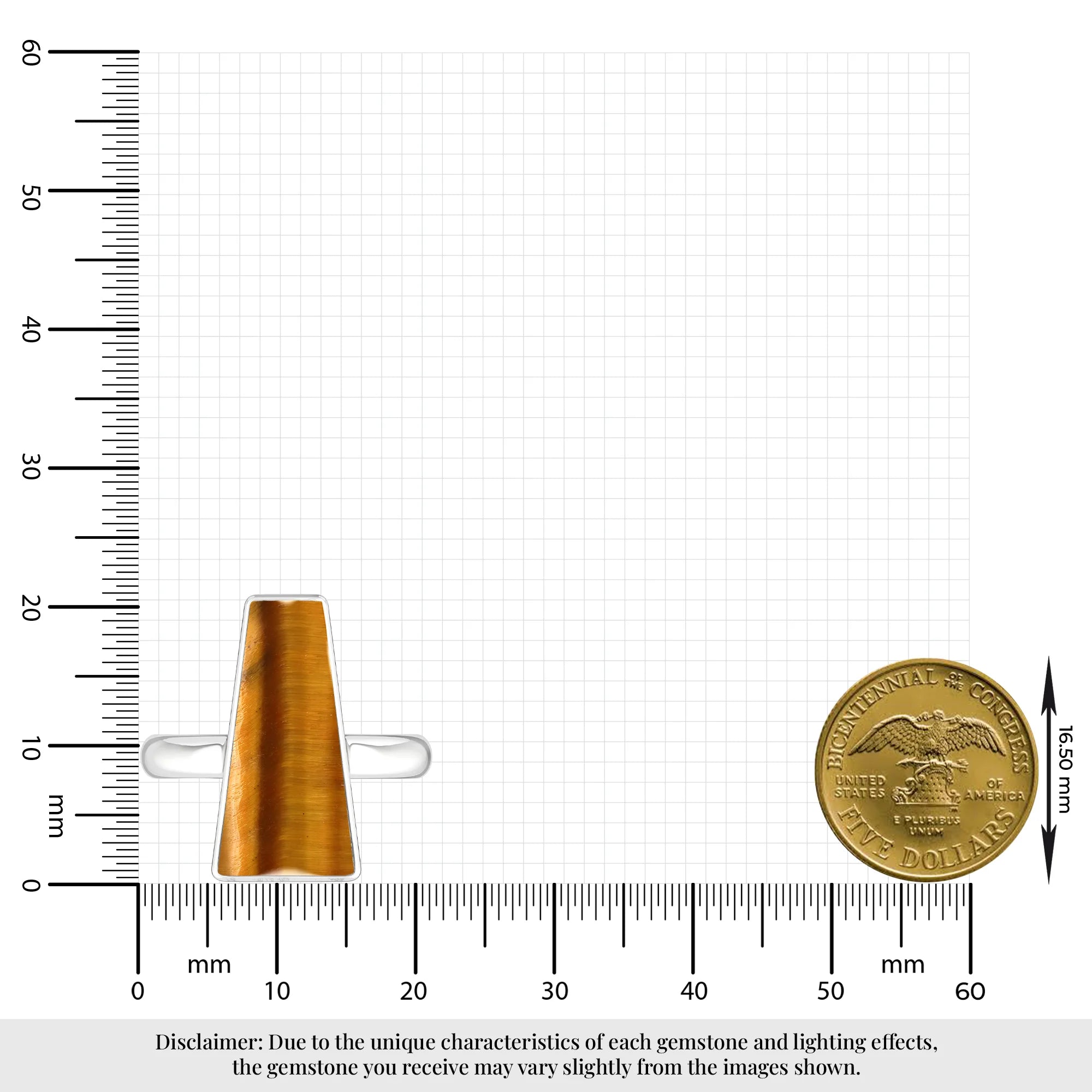 tiger-eye bezel-set ring