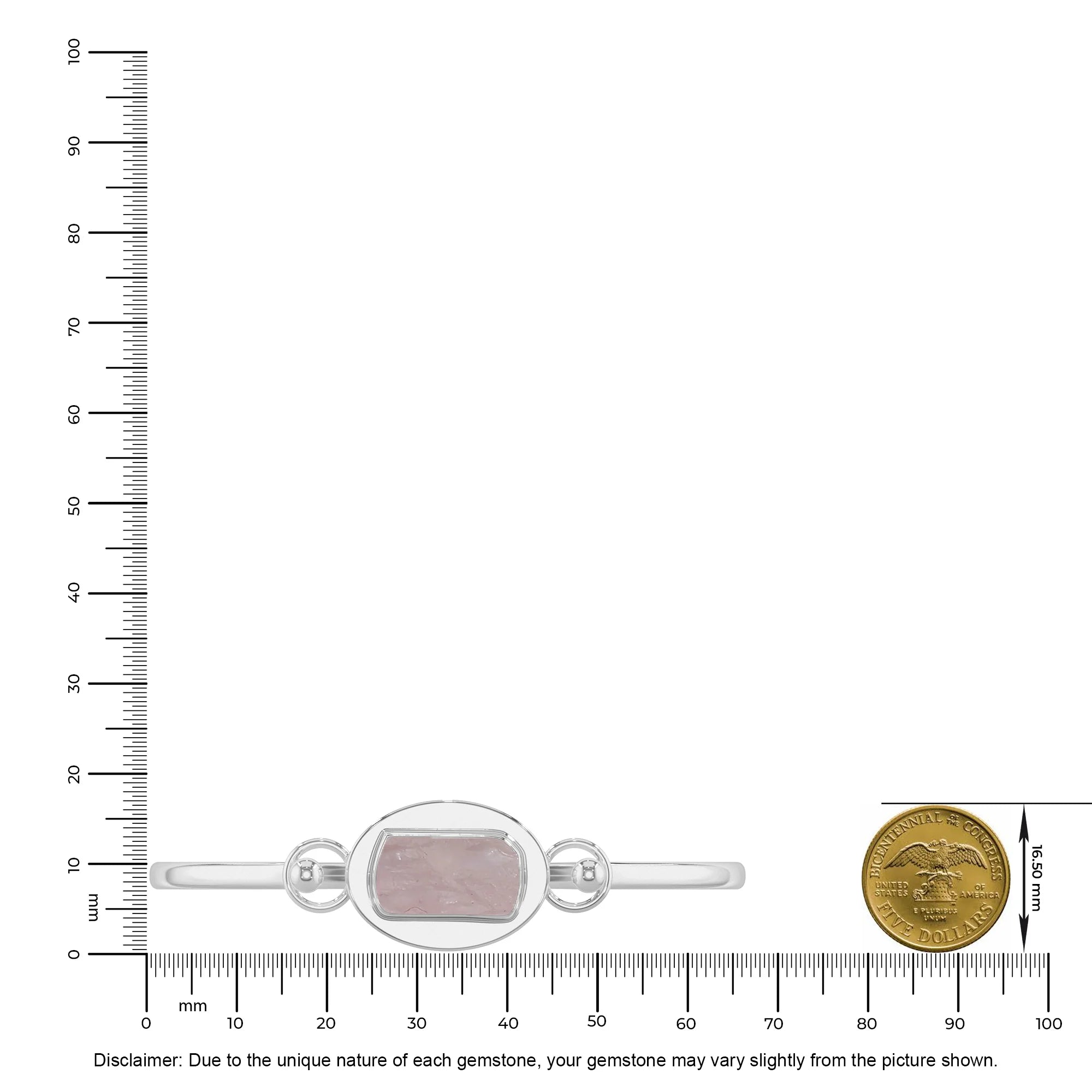 morganite rough bracelet