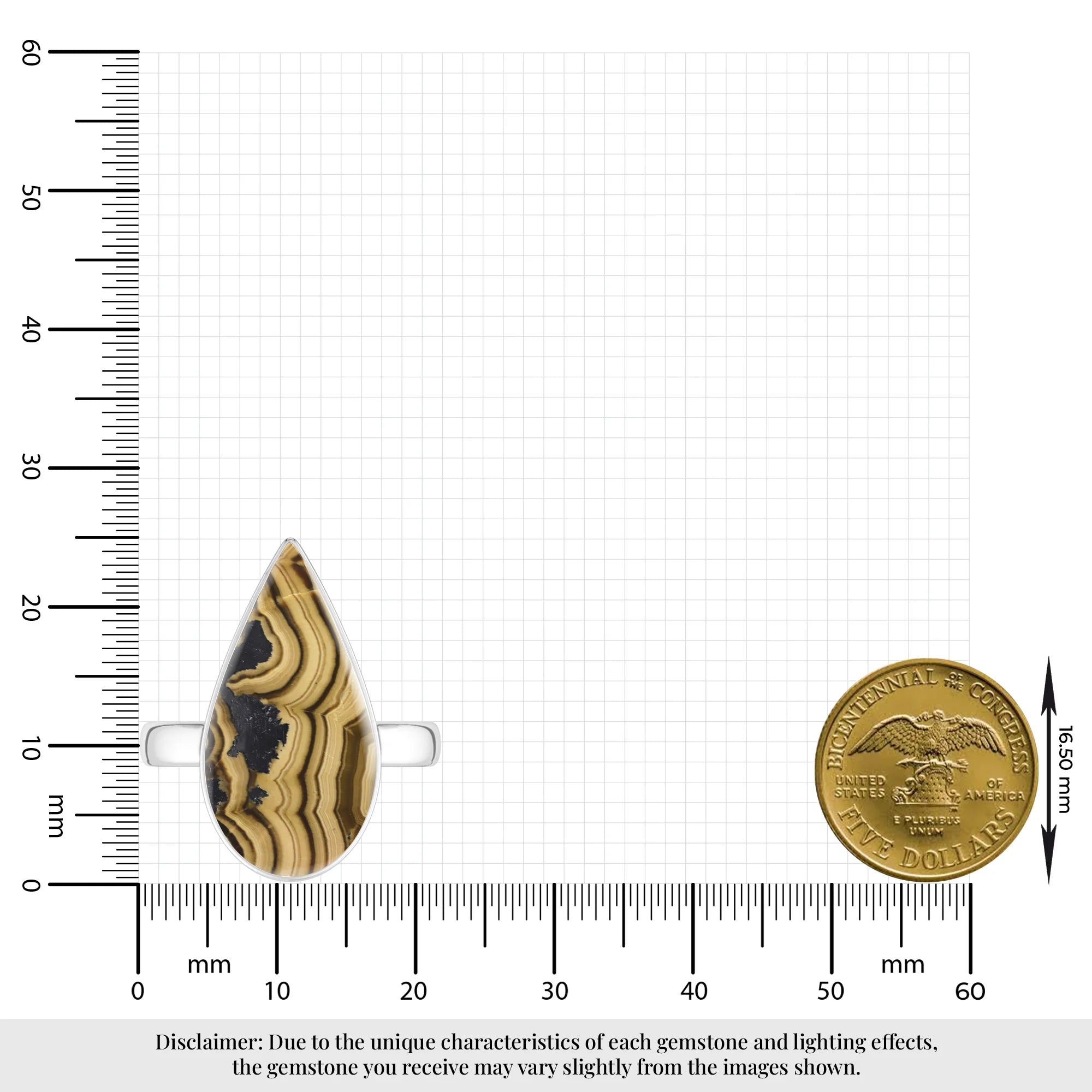 schalenblende bezel-set ring