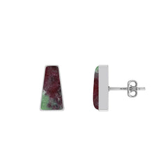 ruby zoisite earrings