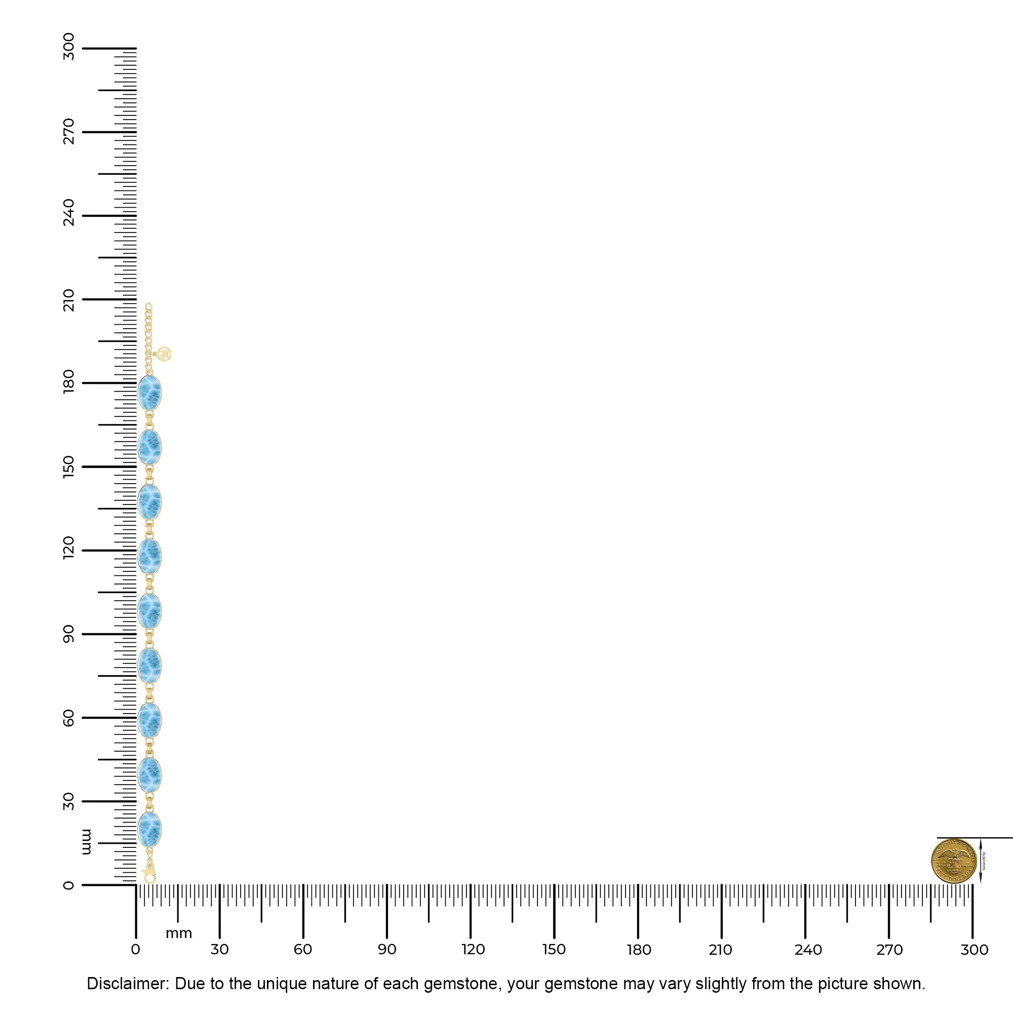 larimar chain bracelet