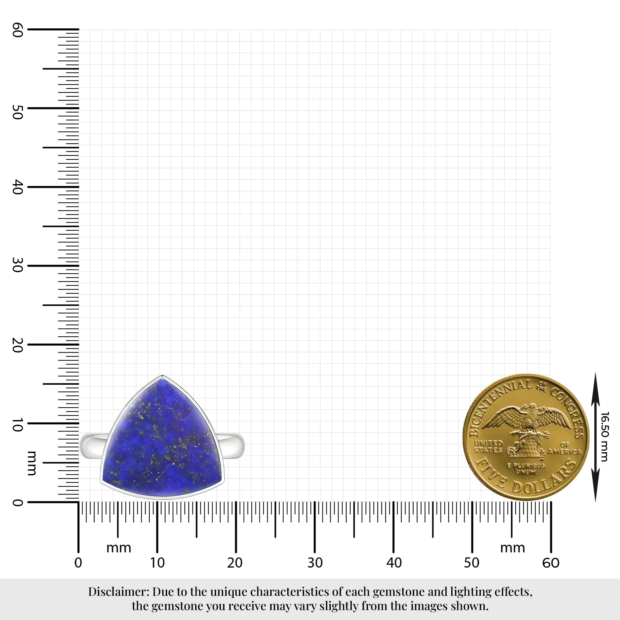 lapis-lazuli bezel-set ring