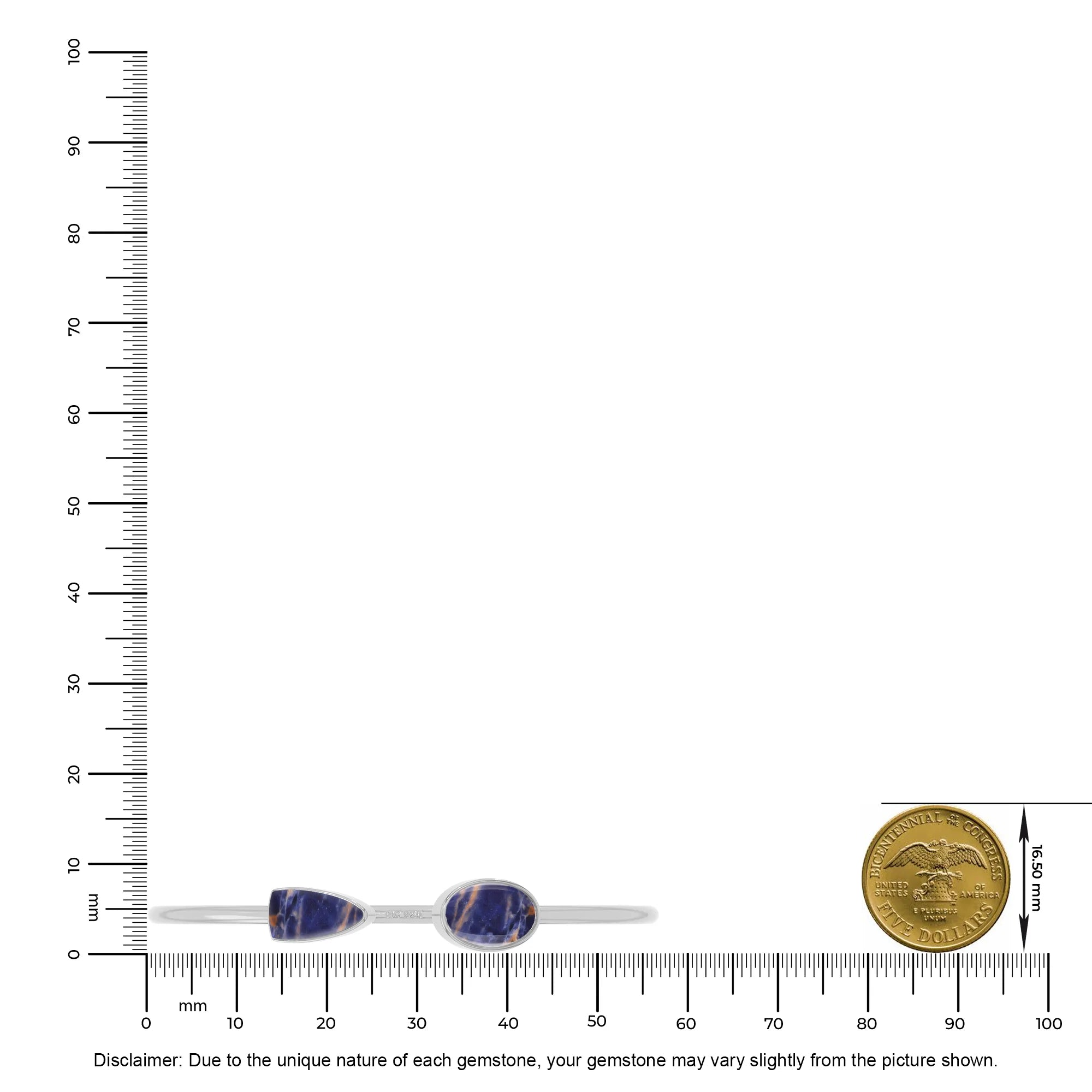 sodalite cab bracelet