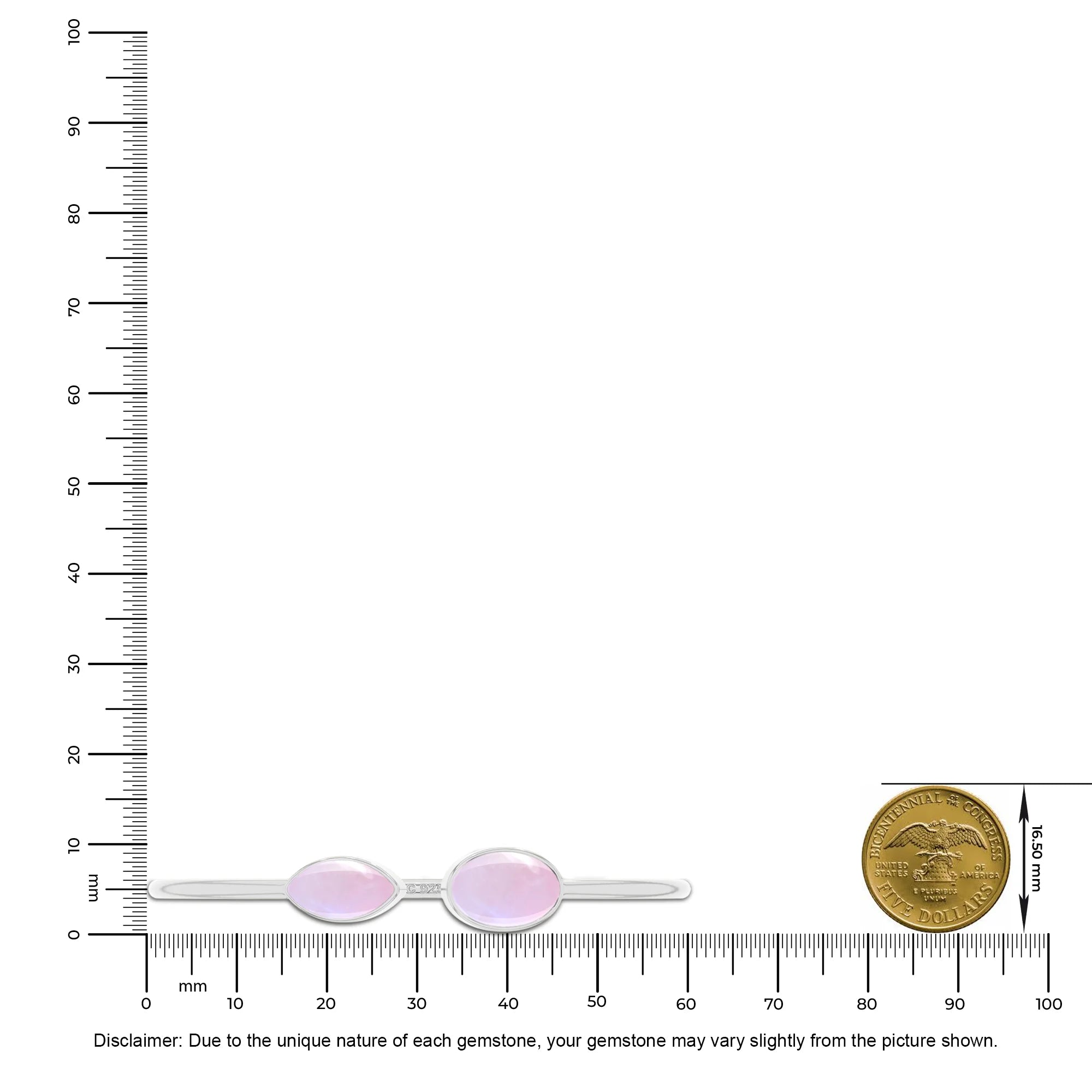 pink moonstone cab bracelet