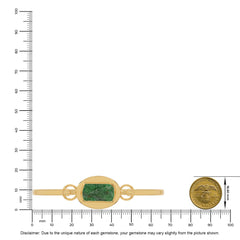 emerald rough bracelet