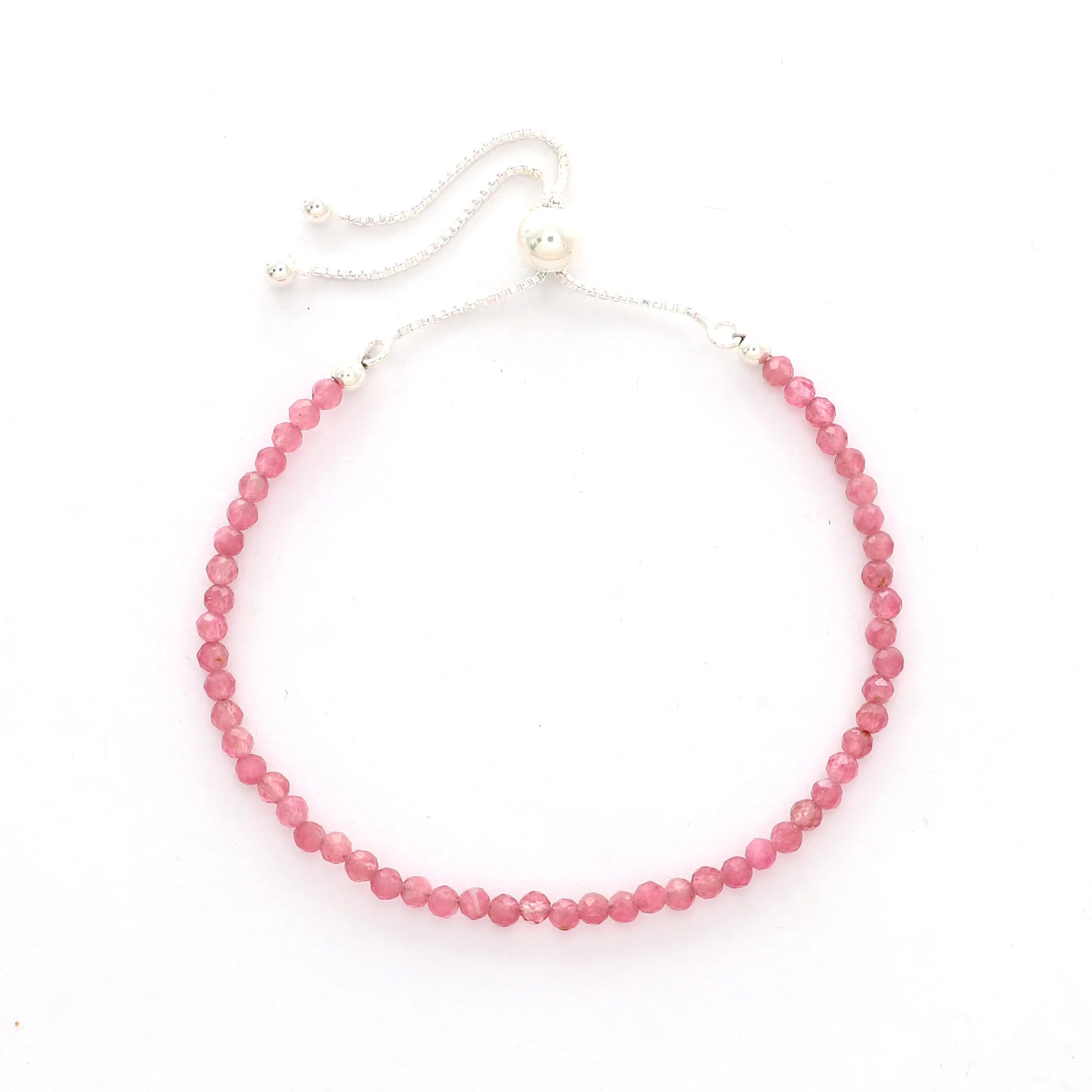 pink tourmaline cut bracelet
