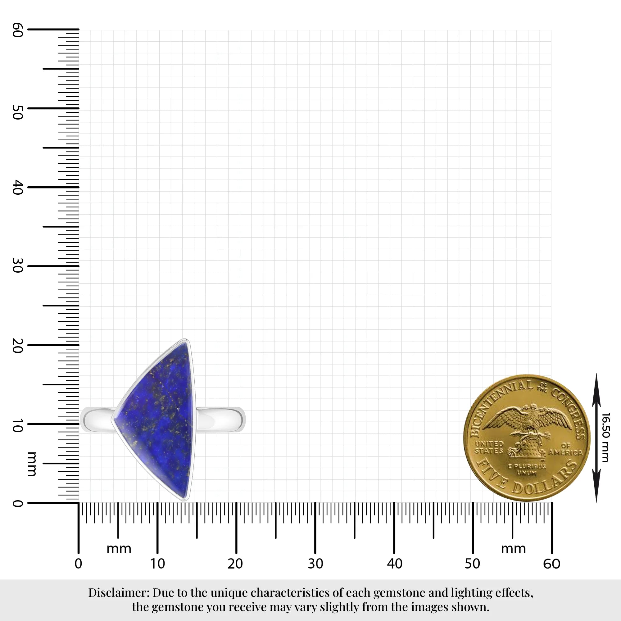 lapis-lazuli bezel-set ring