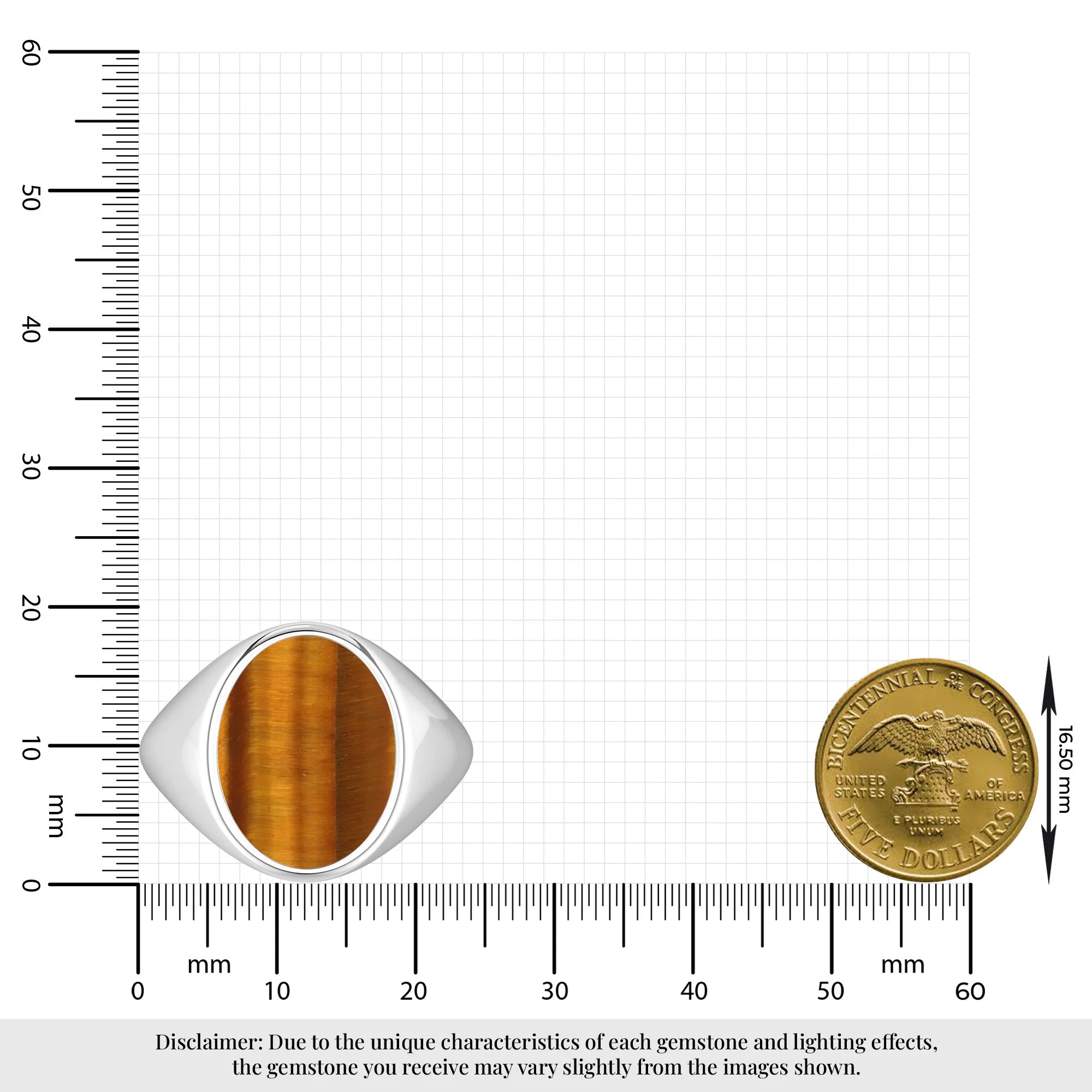 tiger eye prong-set ring