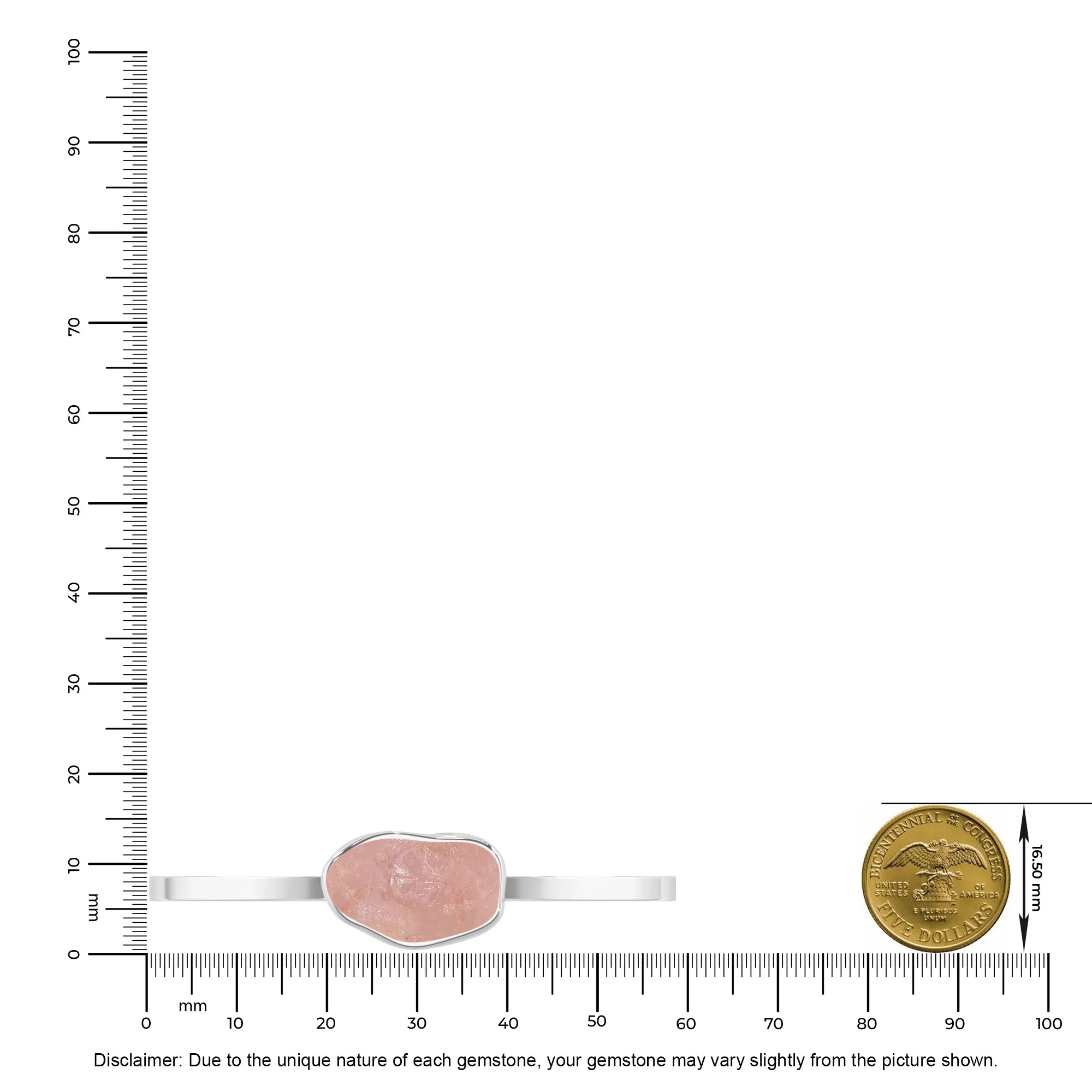 rose quartz rough bracelet