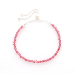 pink tourmaline cut bracelet