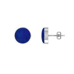 lapis lazuli cab earrings