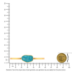 paraiba apatite rough bracelet