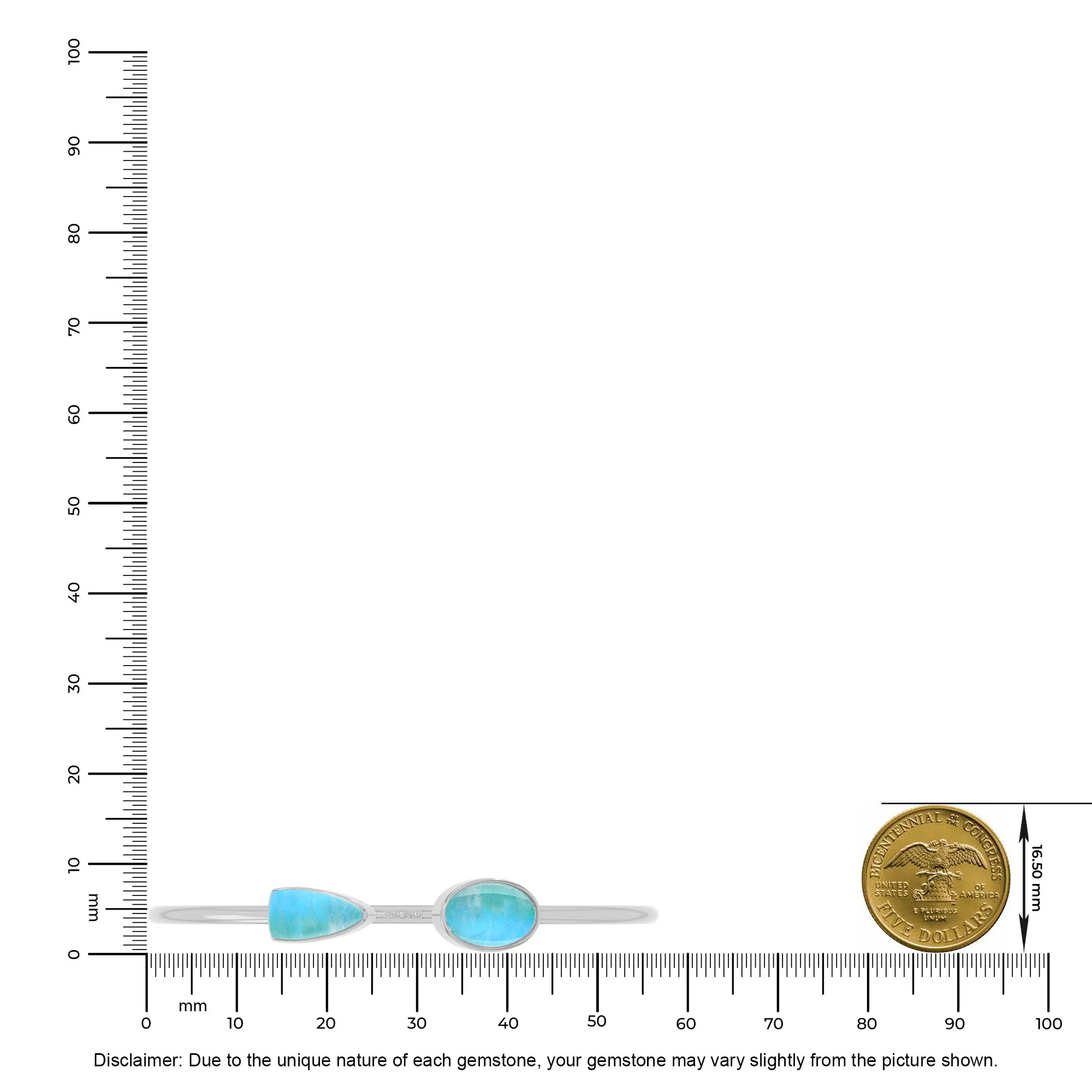 green moonstone cab bracelet