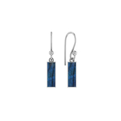 labradorite slice earrings