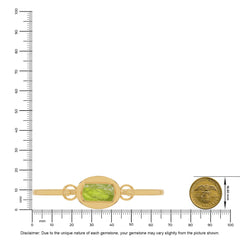 peridot rough bracelet