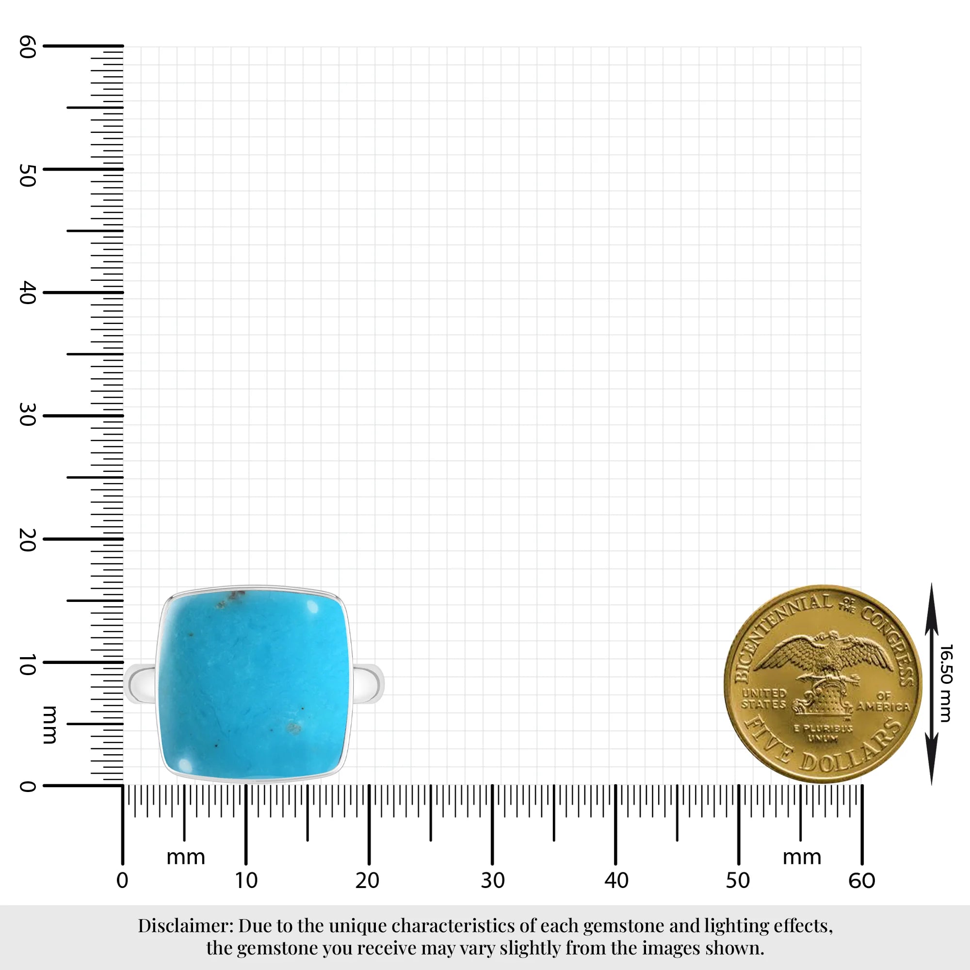 turquoise bezel-set ring