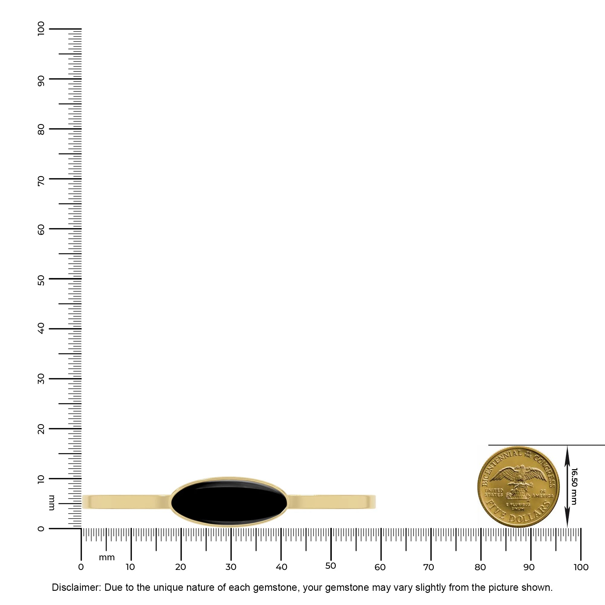 black onyx rough bracelet