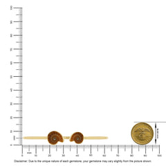 ammonite cab bracelet