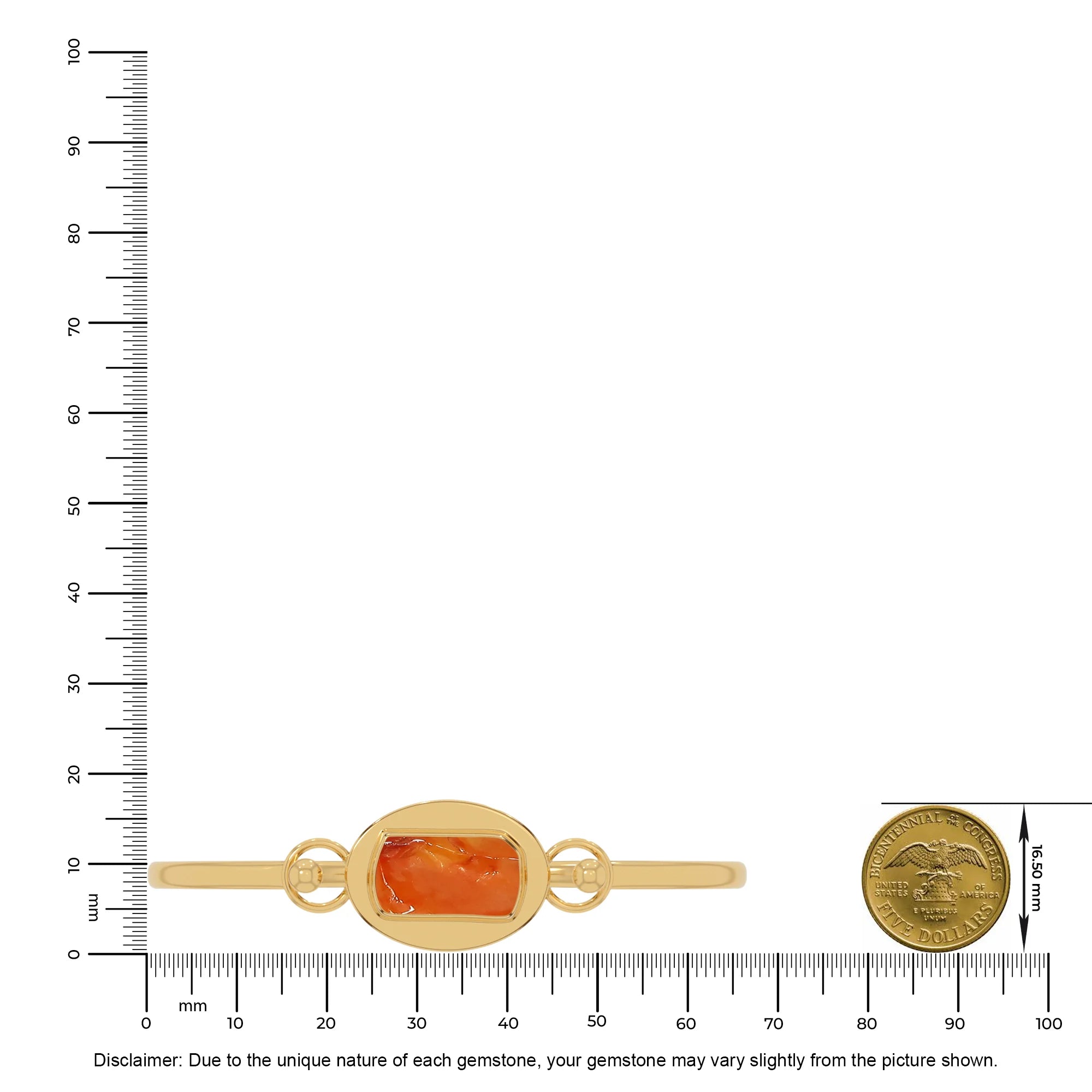 carnelian rough bracelet