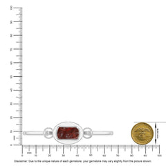 garnet rough bracelet