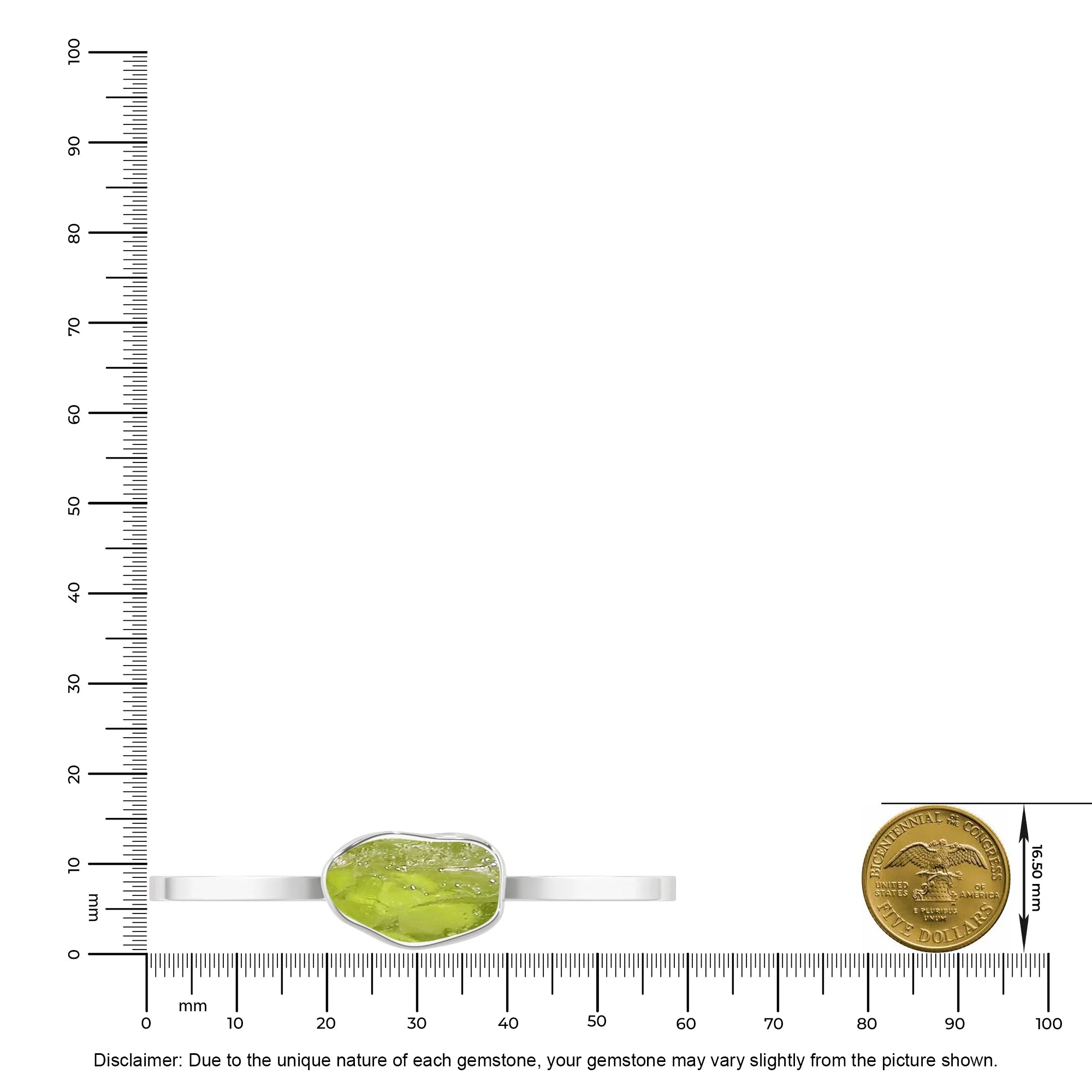 peridot rough bracelet