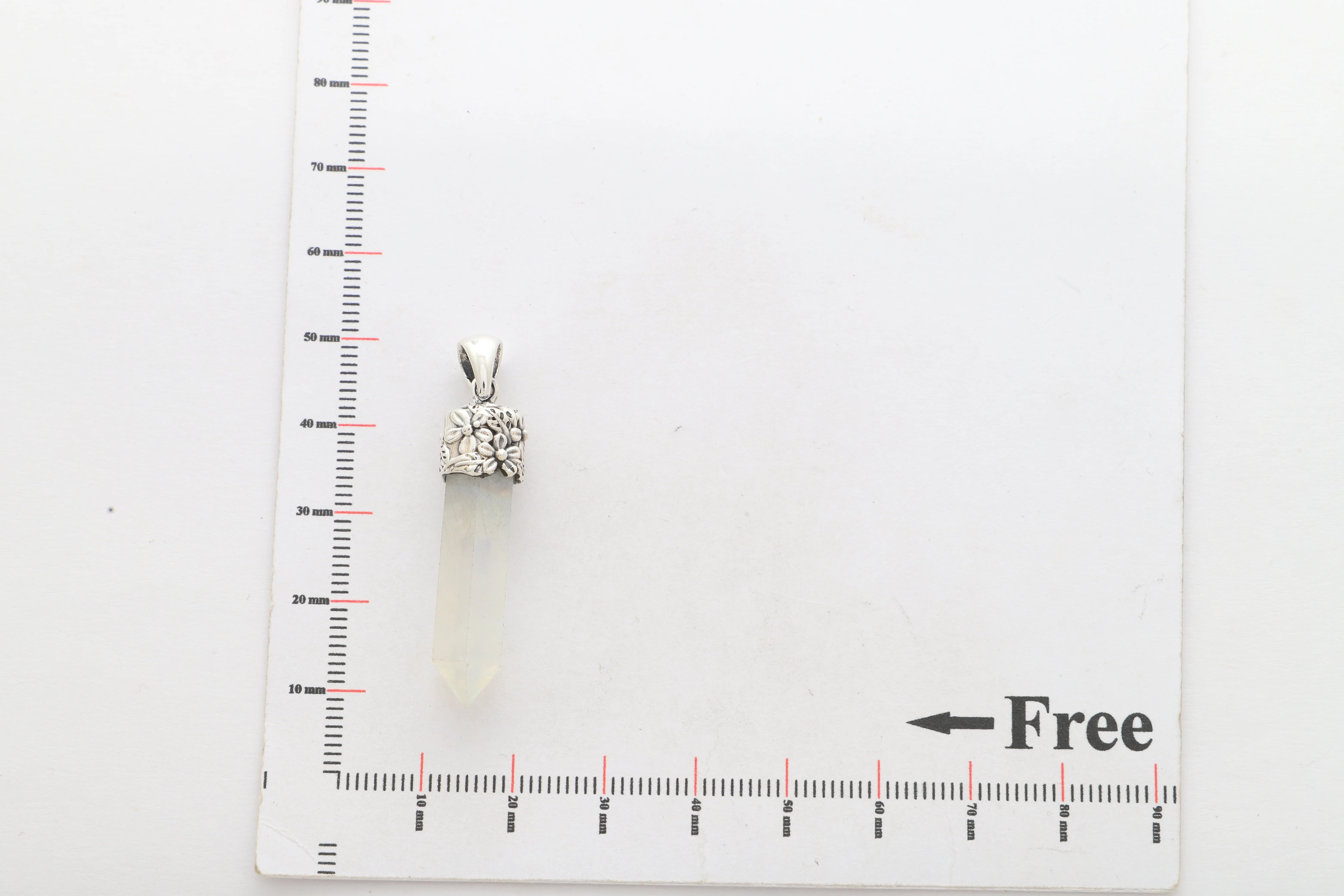 rainbow moonstone pendant