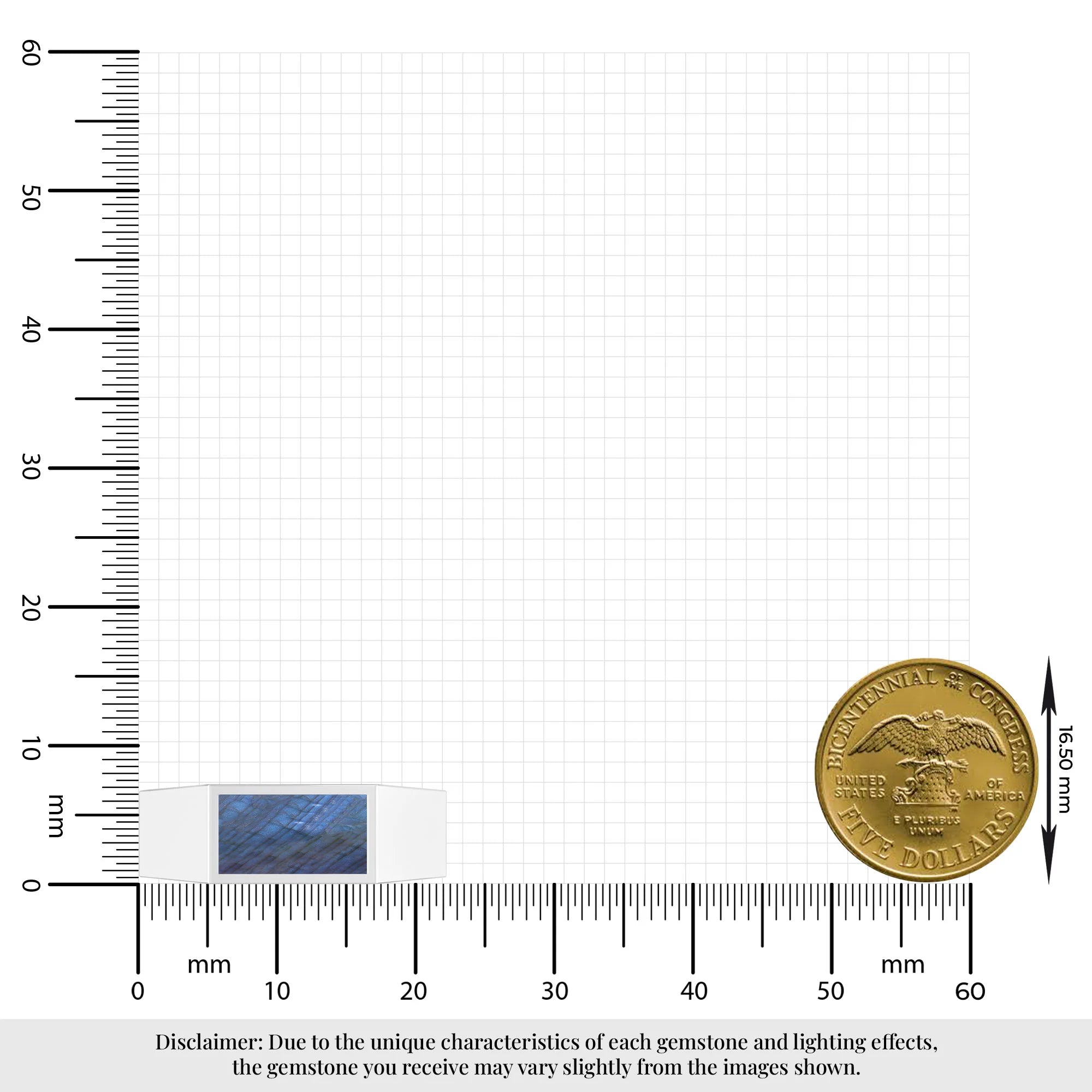 labradorite mens bezel-set ring