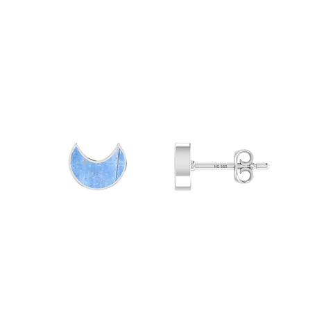 rainbow moonstone slice earrings