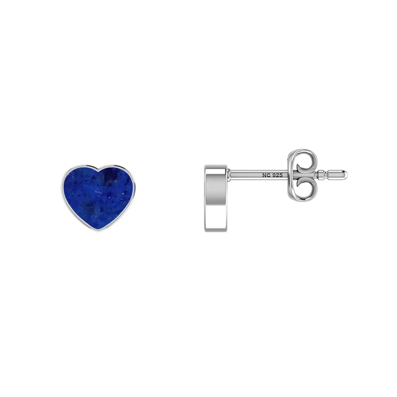 lapis lazuli slice earrings