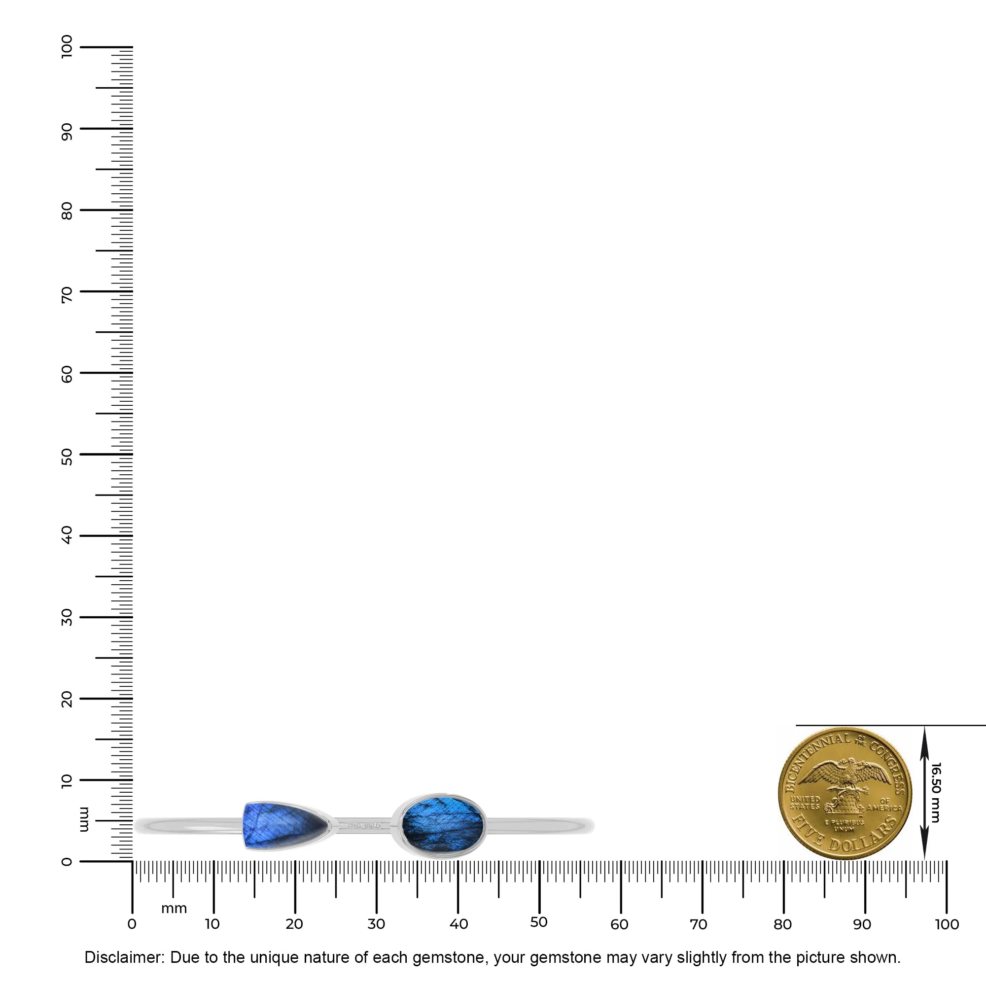 labradorite cab bracelet