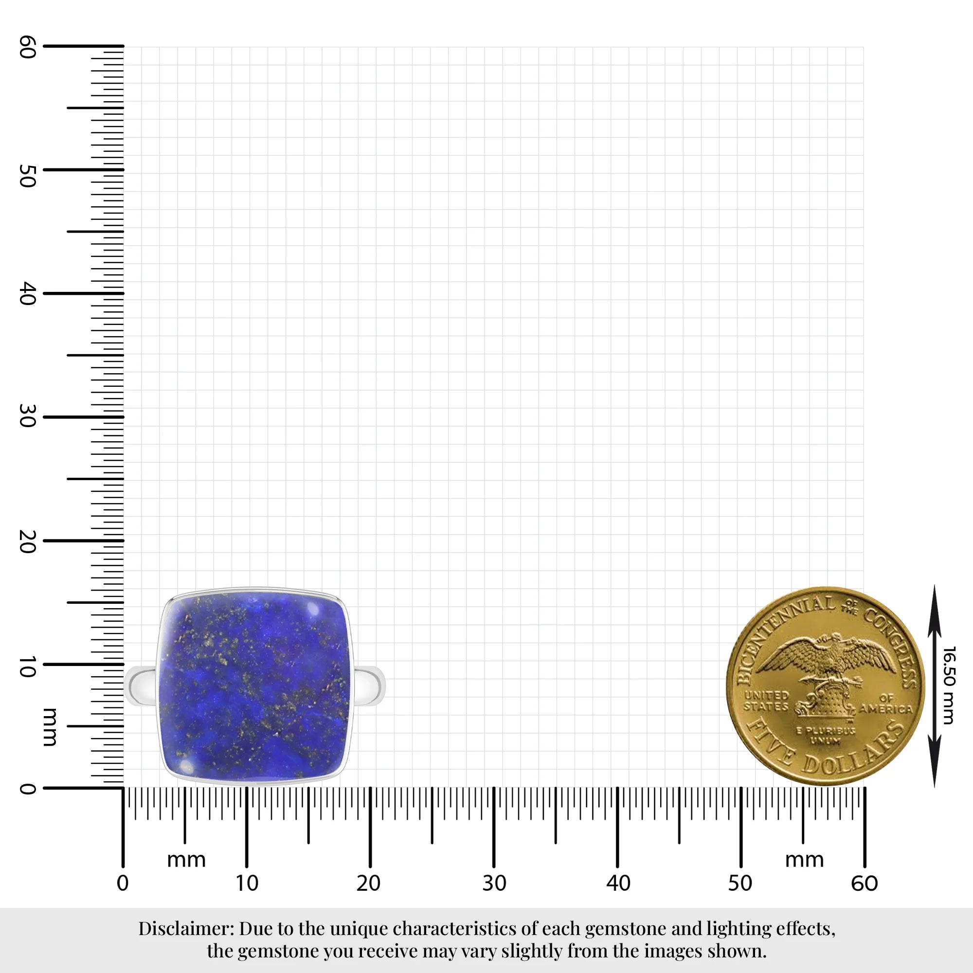 lapis-lazuli bezel-set ring