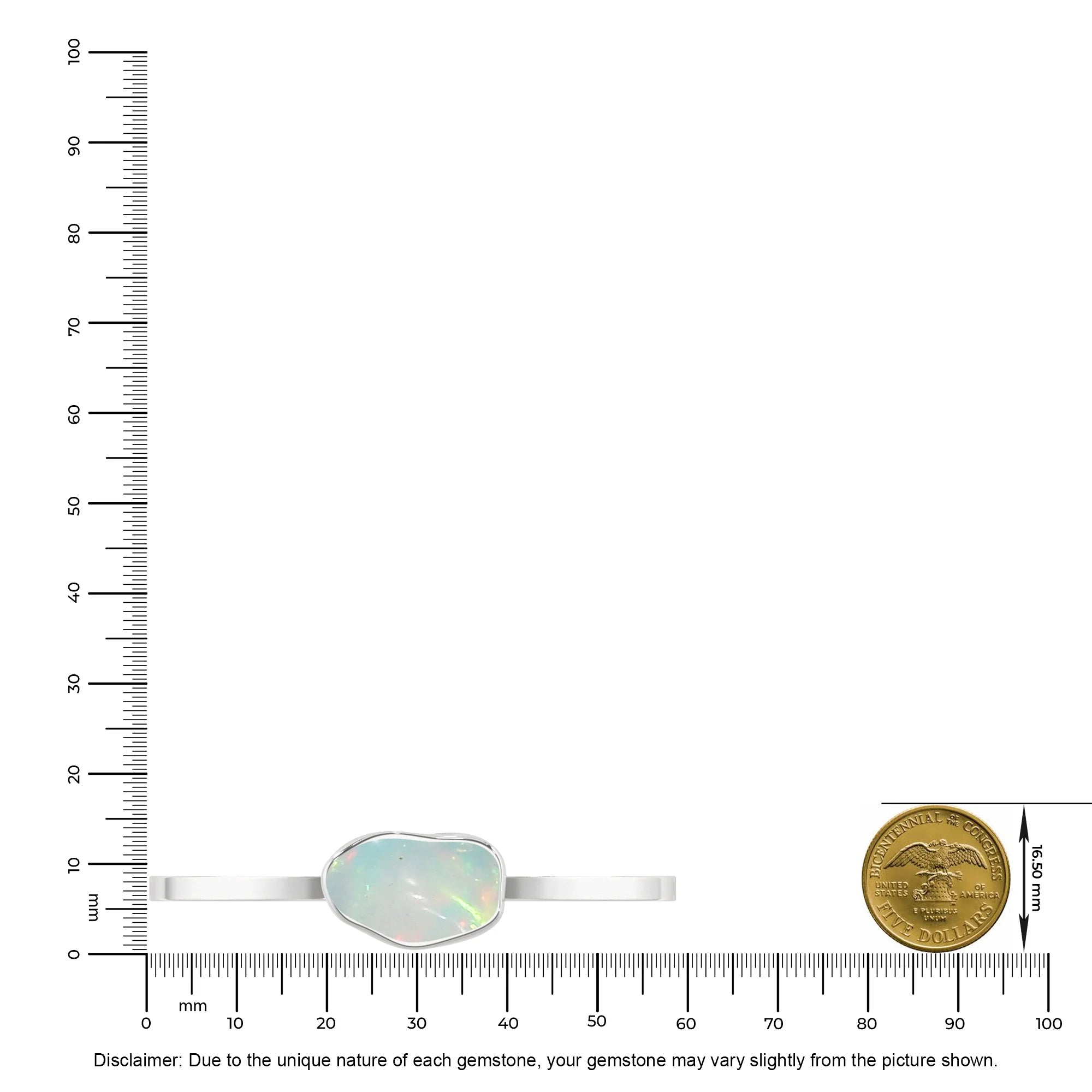ethiopian opal rough bracelet