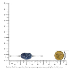 blue sapphire rough bracelet
