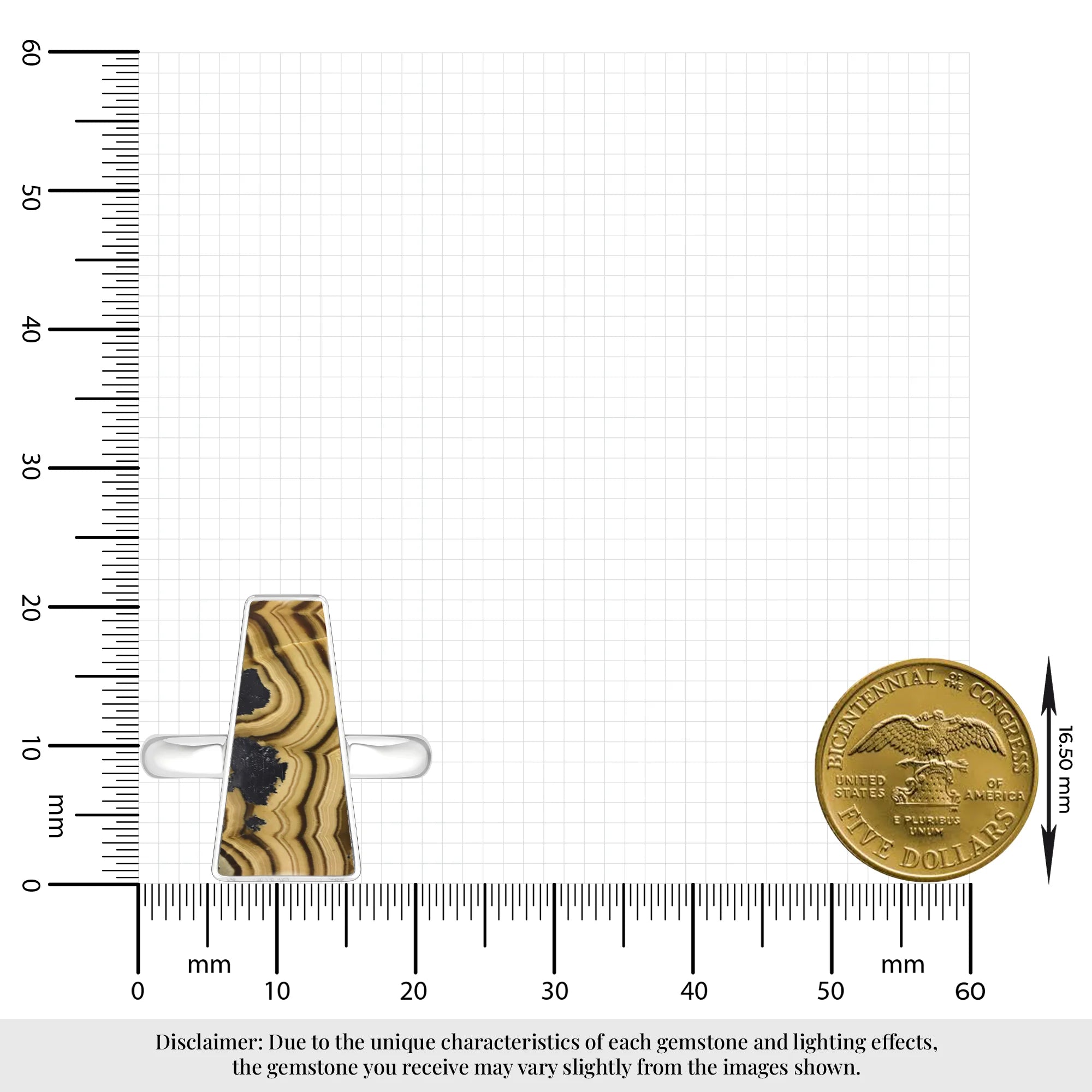 schalenblende bezel-set ring