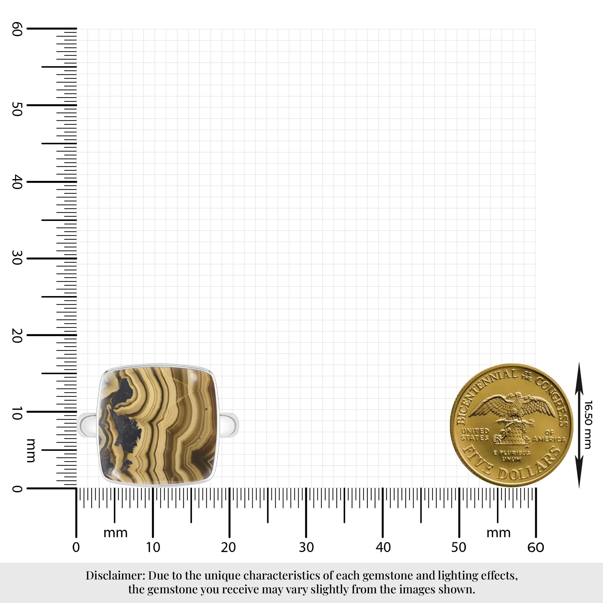 schalenblende bezel-set ring