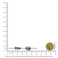 spiny oyster turquoise cab bracelet