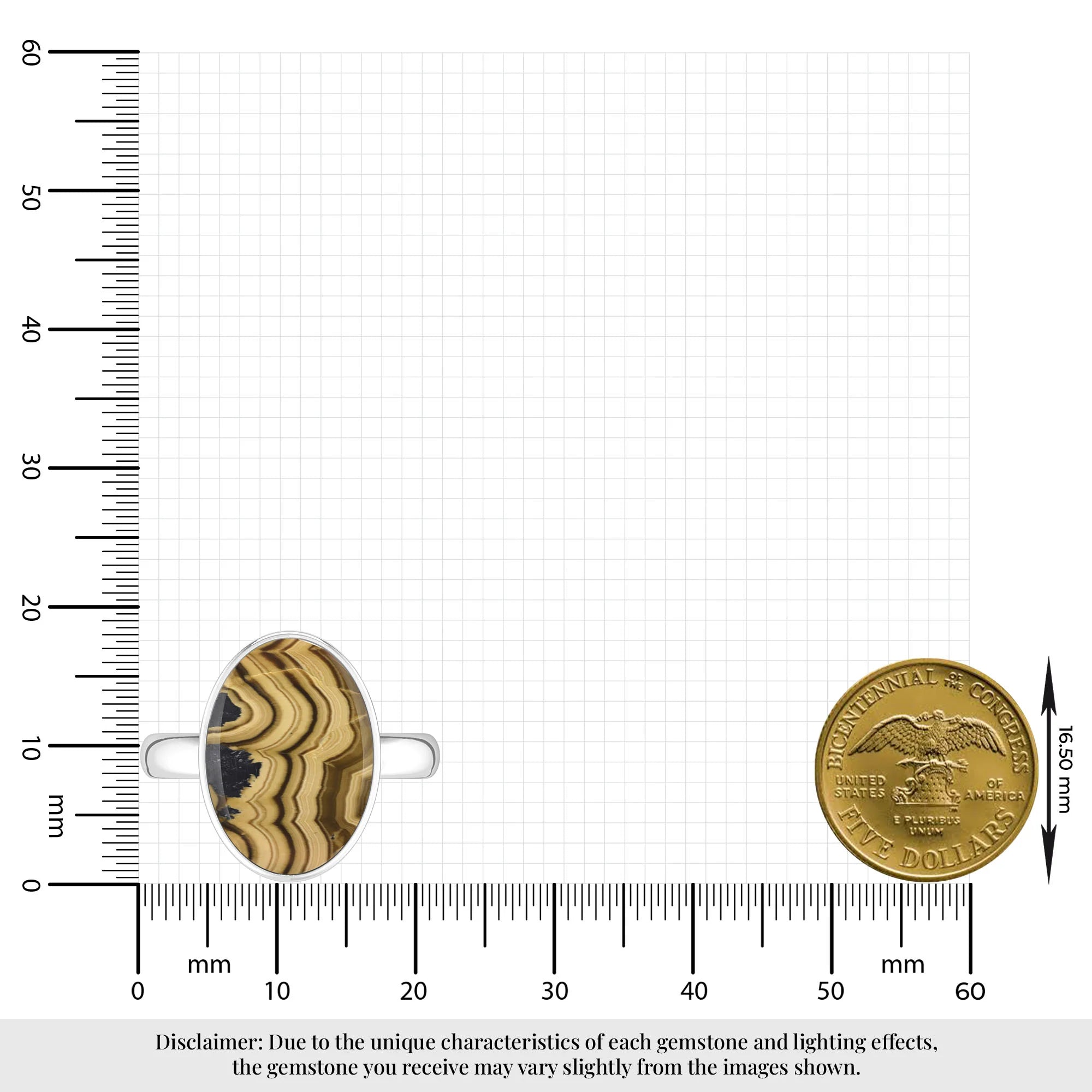 schalenblende bezel-set ring