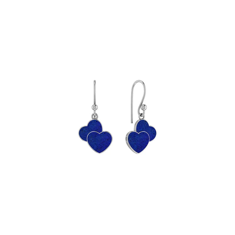 lapis lazuli slice earrings