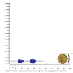 lapis lazuli cab bracelet