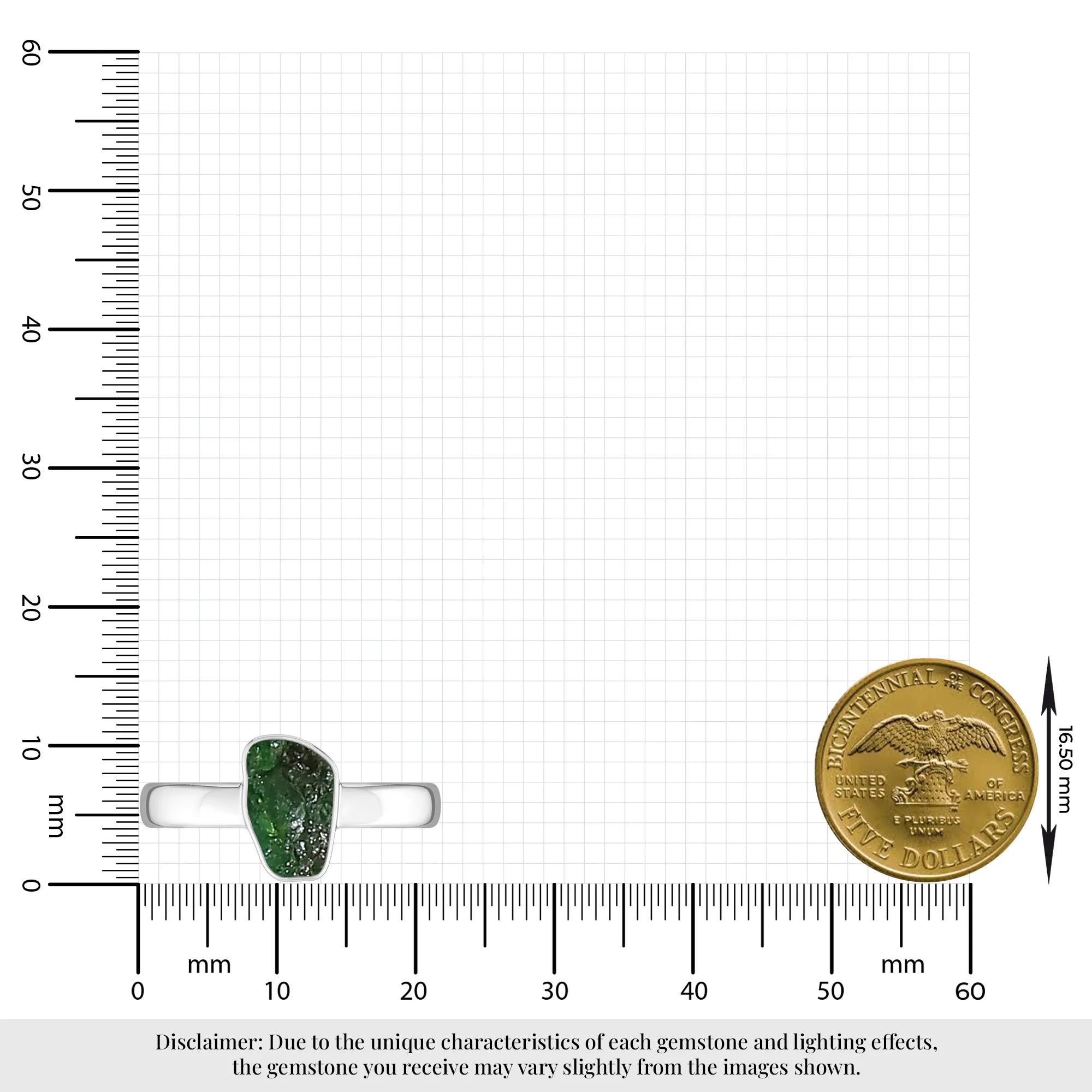 emerald bezel-set ring