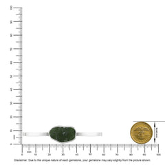 moldavite rough bracelet