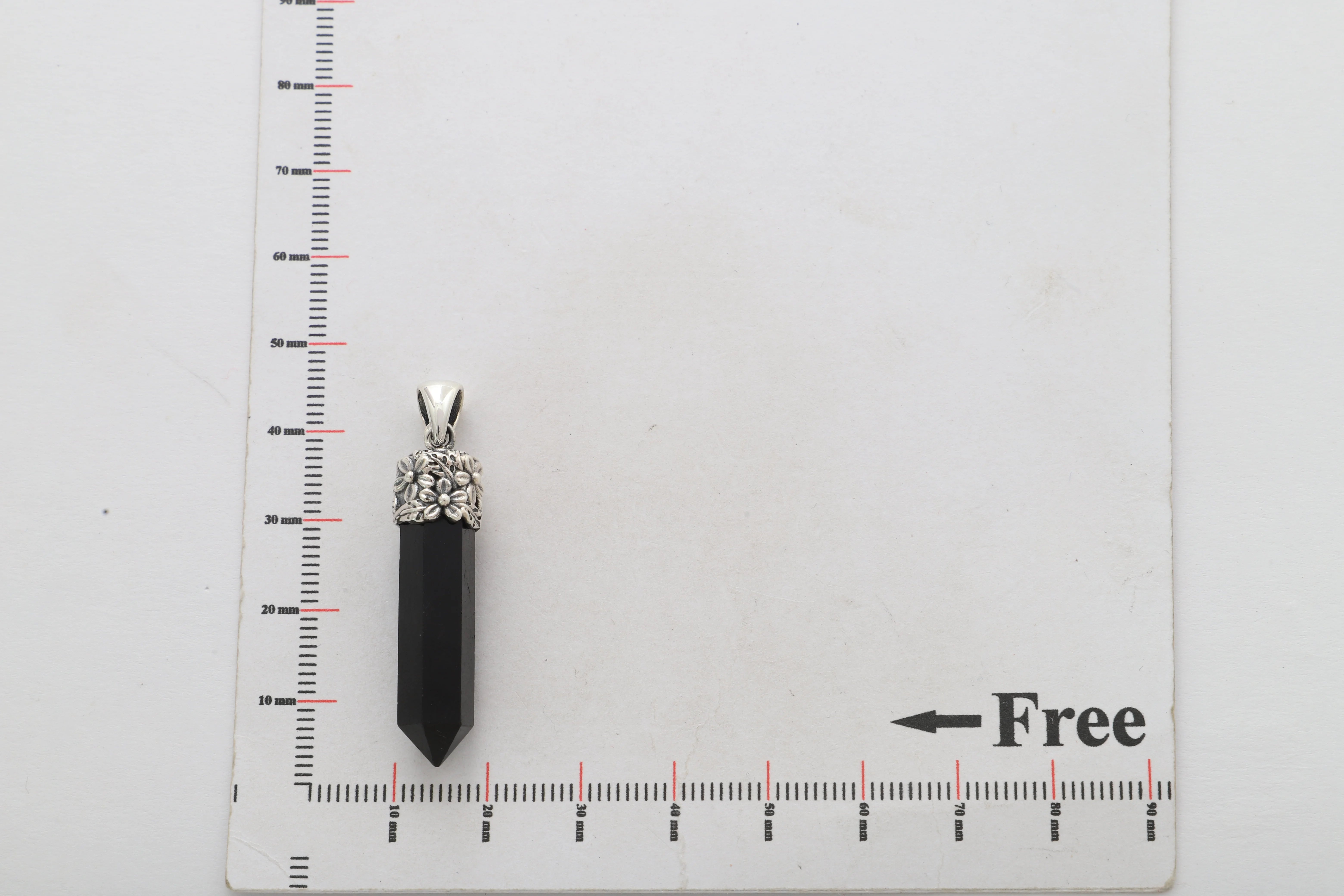 black tourmaline pendant
