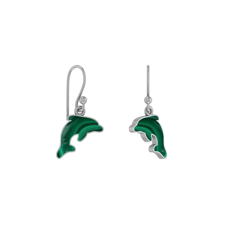 malachite earrings