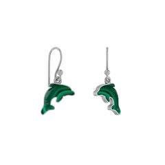 malachite earrings